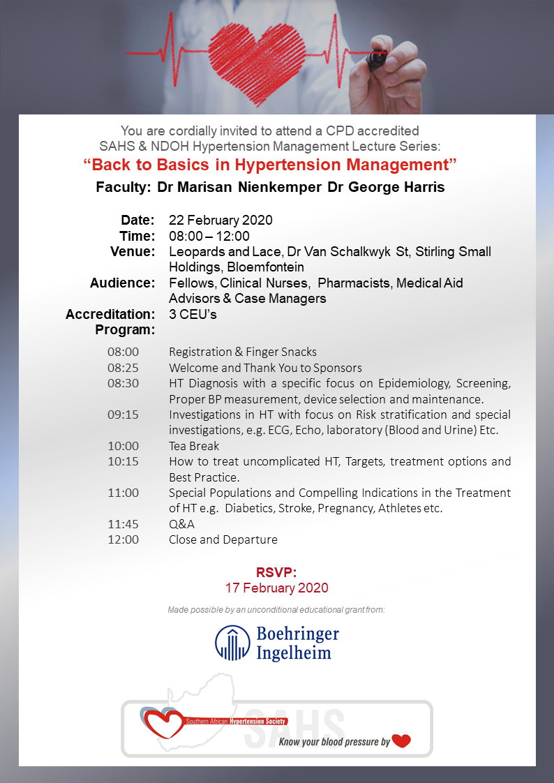 Sahs Gp Program 2020 02 22 Bloemfontein Invitation